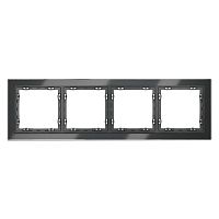 Рамка 4-м S70 стеклян. графит Voltum VLS110407