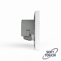 Розетка 1-м СП Pixel с заземл. с 2-мя заряд. устр. USB тип A+C IP20 механизм айс TOKOV ELECTRIC TKE-PX-R1U2AC-C34