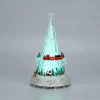 Фигура светодиодная "Новогодний поезд с мелодией" 30.5см RGB на подставке Neon-Night 513-025
