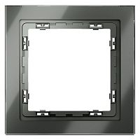 Рамка 1-м. S70 стеклян. титан Voltum VLS110106