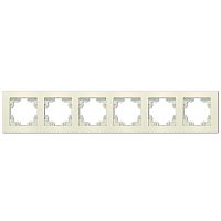 Рамка 6-м Афина универс. сл. кость (ivory) Universal A1043-I