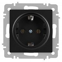 Розетка Accent 6-202-05 2P+E Schuko 16А-250В IP20 СУ антрацит Intro Б0063693