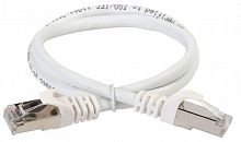 Патч-корд кат.6A S/FTP 0.5м standart 50мкд бел. ITK PC08-C6ASL-D05M-SC-HC