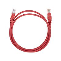Патч-корд U/UTP CAT 5e RJ45-RJ45 26AWG LSZH красн. 1м Rexant 02-0103-1