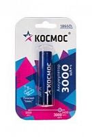 Аккумулятор Li-ion 18650 3000мА.ч без защиты с плоским контактом (уп.2шт) KOC18650Li30FLS2