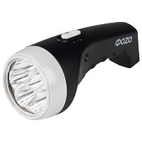 Фонарь аккумуляторный ручной AccuF2-L07-bk 7LED 2 режима: 100проц./25проц. аккум. 0.4А.ч выдвижная вилка индикатор зарядки черн. ФАZА 5000810