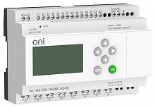 Модуль ЦПУ ПЛК 410 8 DI 6 UI (0-10В/DI) 8 RO 12В-24В DC или 24В AC с Ethernet портом с экраном ONI PLC-410-CPU-14U08R-1AD-00