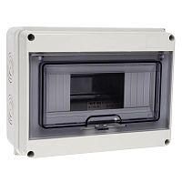 Бокс модульный накладной PDB/W 4008 GR (ЩРН-ПГ- 8) IP65 пластик. Pro JazzWay 5072060