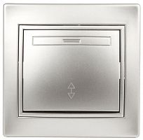 Переключатель 1-кл. СП Plano 10А IP20 1-103-03 250В алюм. Intro Б0030038