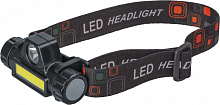 Фонарь аккумуляторный налобный 14 661 NPT-H25-ACCU 1CREE LED 5Вт + 1COB LED 3Вт аккум. Li-ion 1.2А.ч NAVIGATOR 14661
