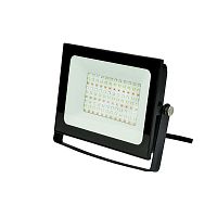 Прожектор светодиодный ULF-F60-50W/RGB IP65 200-240В BLACK мультиколор пульт ДУ (в/к) черн. Uniel UL-00007123