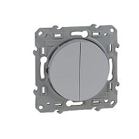 Механизм выключателя 2-кл. СП Odace 10А IP21 (сх. 2) бел. SchE S52R211