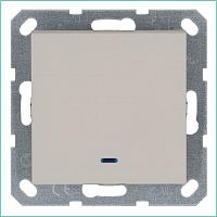 Выключатель 1-кл. 10А IP20 с подсветкой механизм тауп Jasmart G3011NT