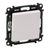 Механизм выключателя 1-кл. СП Valena Life 10А IP20 250В 10AX с лиц. панелью безвинт. зажимы бел. Leg 752401