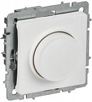 Светорегулятор поворотно-нажимной СП BRITE СС10-1-0-БрАБ 600Вт механизм арктич. бел. IEK BR-D20-0600-K91