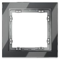Рамка 1-м S70 стеклян. графит Voltum VLS110107