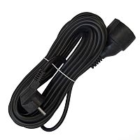 Удлинитель-шнур 1х10м с заземл. 16А IP20 ПВС 3х1 черн. DOMTOK 2360