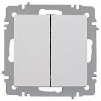 Выключатель Intro Accent 6-104-01 двойн. 10А-250В IP20 СУ AL/CU бел. Intro Б0063452
