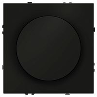 Светорегулятор поворотно-нажимной СП S70 600Вт механизм черн. матов. Voltum VLS070308