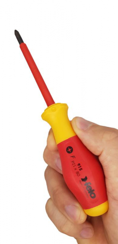 Отвертка диэлектрическая крестовая PZ1х80 Felo 91510290 фото 6 Отвертка диэлектрическая крестовая PZ1х80 Felo 91510290 фото 6