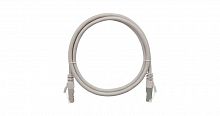 Патч-корд кат.5E (класс D) F/UTP 4 пары 26 AWG (7х0.165мм) 100МГц 2хRJ45 (8P8C) BC чистая медь LSZH нг(А)-HFLTx 0.5м сер. NIKOMAX NMC-PC4SD55B-005-C-GY