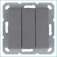 Выключатель 3-кл. 10А IP20 механизм алюм. Jasmart G3031S