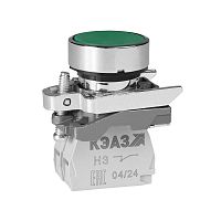 Кнопка КМЕ4210мС-зеленый-1но+0нз-цилиндр-IP65 КЭАЗ 284295