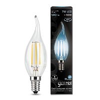 Лампа светодиодная Black Filament Свеча на ветру E14 7Вт 4100К Gauss 104801207