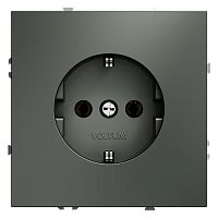 Розетка 1-м СП S70 16А с заземл. механизм титан Voltum VLS040106