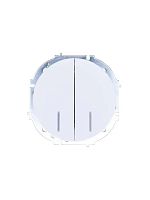 Выключатель 2-кл. СП OSEN 10А IP20 с подсветкой механизм бел. LEZARD 743-0288-112
