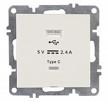 Розетка LAVIN/KAREN USB + TYPE-C механизм бел. ARVIA 50 01 1000 304