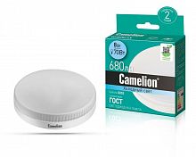 Лампа светодиодная LED8-GX53/845/GX53 8Вт 220В Camelion 13473