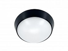 Светильник светодиодный WP 15 C 18W OP 840 D220 BK 220х80мм 18Вт 4000К IP65 ЖКХ круглый пылевлагозащ. черн. Русский Свет 15071524505
