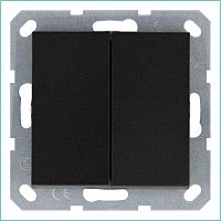 Переключатель проходной 2-кл. 10А IP20 механизм антрацит Jasmart G3022B