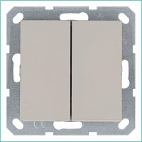 Переключатель проходной 2-кл. 10А IP20 механизм тауп Jasmart G3022T