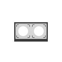 Рамка 2-м KANT IP44 черн. уголь DKC7012944