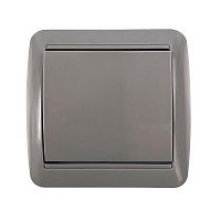 Выключатель 1-кл. ОП Клио 10А IP44 сер. UNIVersal К2221-Gr