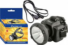Фонарь налобный аккумуляторный LED 5365 (220В 5LED 2 режима; черн.) Ultraflash 11648