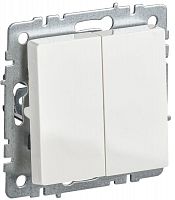 Выключатель 2-кл. Brite 10А ВС10-2-0-БрБ механизм бел. IEK BR-V20-0-10-K01-PRO