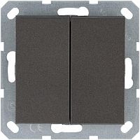 Кнопка 2-кл. 10А IP20 с переключающим контактом механизм мокко Jasmart G3020Z