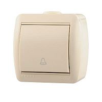 Кнопка звонка ОП Nata крем. LEZARD 710-0300-103