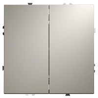 Переключатель проходной 2-кл. СП S70 10А механизм кашемир Voltum VLS020303