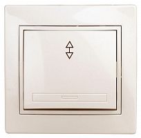 Переключатель 1-кл. СП Plano 10А IP20 1-103-02 250В сл. кость Intro Б0027600
