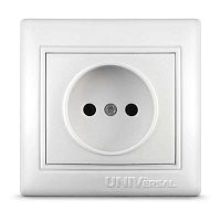 Розетка 1-м СП Севиль 16А IP20 бел. Universal С0022
