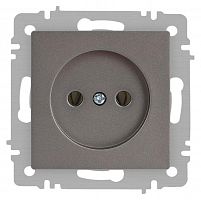 Розетка Accent 6-201-09 2P 16А-250В IP20 СУ титан Intro Б0063673
