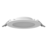 Светильник светодиодный DL-01 Slim 160мм 25Вт 4000К 176x39мм IP65/40 круглый встраив. с опаловым рассеив. RAL9003 бел. муар VARTON V1-RF-00083-10000-6502540
