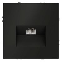 Розетка компьютерная 1-м СП S70 RJ45 кат.6 механизм черн. матов. Voltum VLS060108