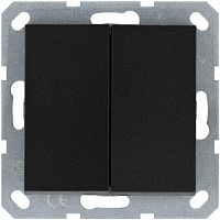 Выключатель 2-кл. 10А IP20 механизм антрацит Jasmart G3023B