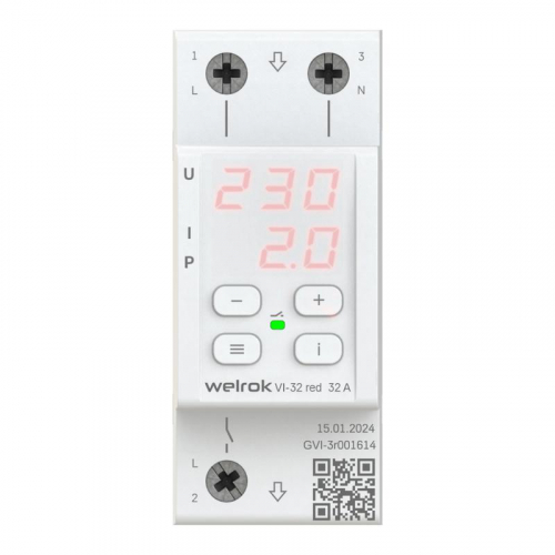 Реле напряжения VI-32 red Welrok 4660251140519 Реле напряжения VI-32 red Welrok 4660251140519